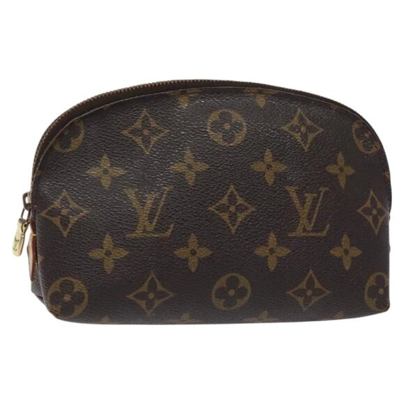 LOUIS VUITTON Monogram Pochette Cosmetic PM Cosmetic Pouch M47515 LV Auth BA3383 - Picture 1 of 15